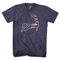 Cape Cod America USA t-shirt with Cape Cod-meets-flag graphic — Cape Cod patriotic tee