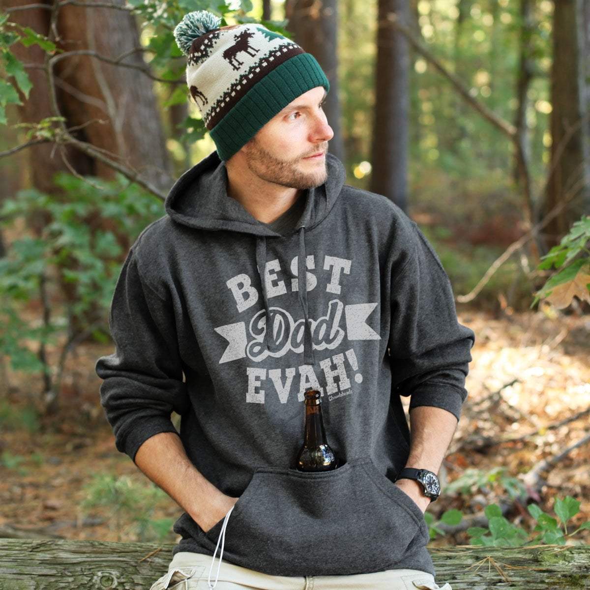 Best Dad Evah Tailgater Hoodie - Chowdaheadz