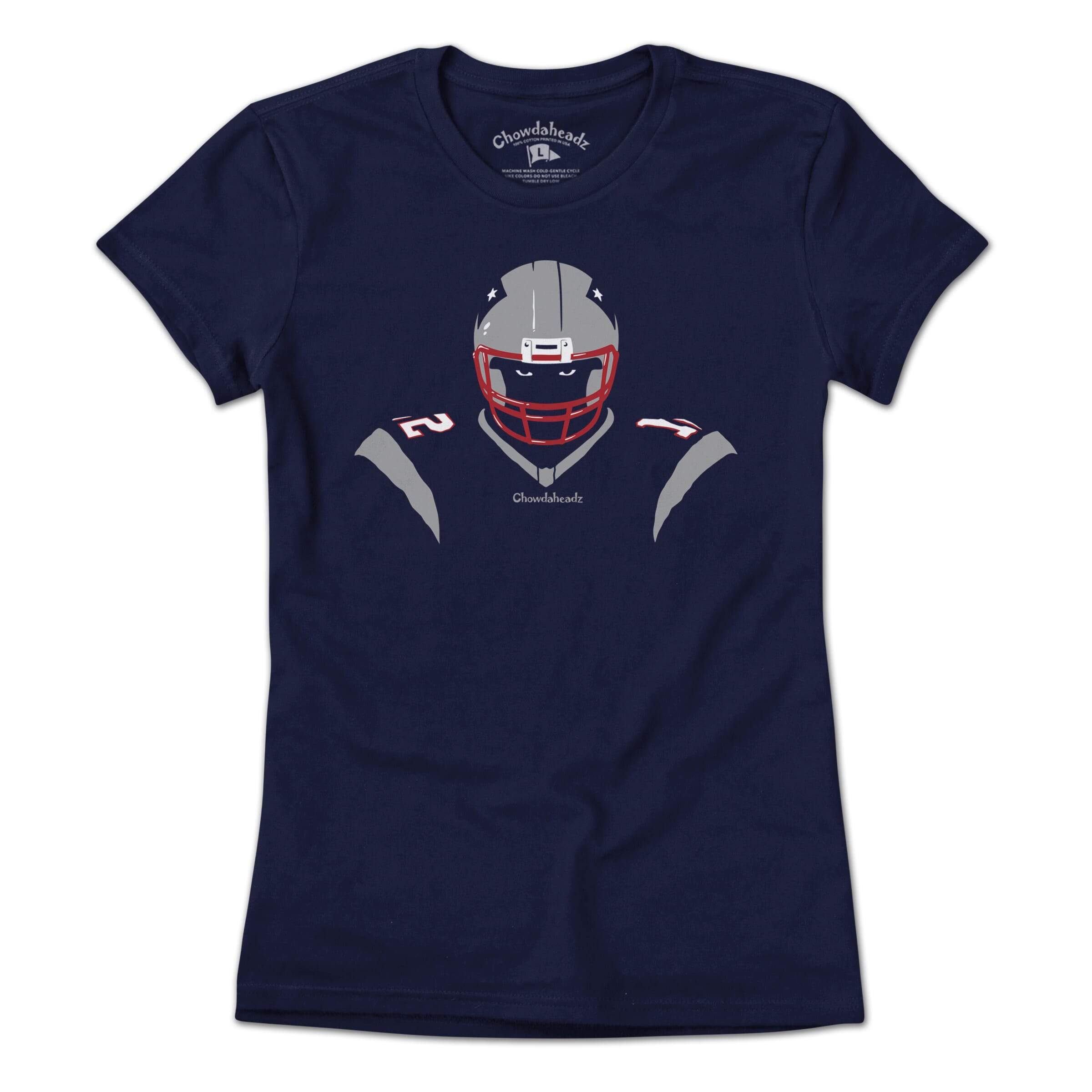 New England Angry Silhouette T-Shirt - Chowdaheadz