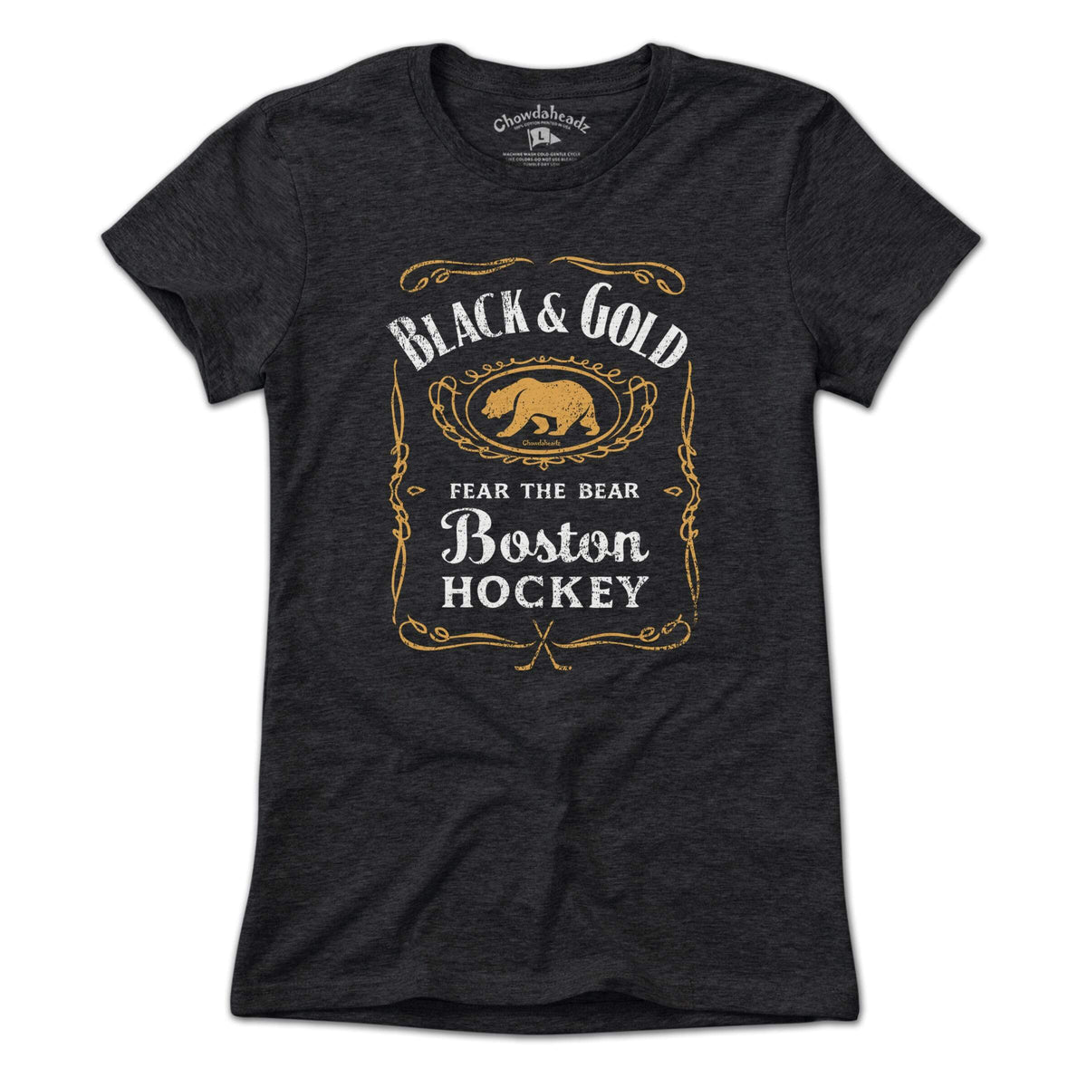 Black & Gold Olde Time T-Shirt - Chowdaheadz