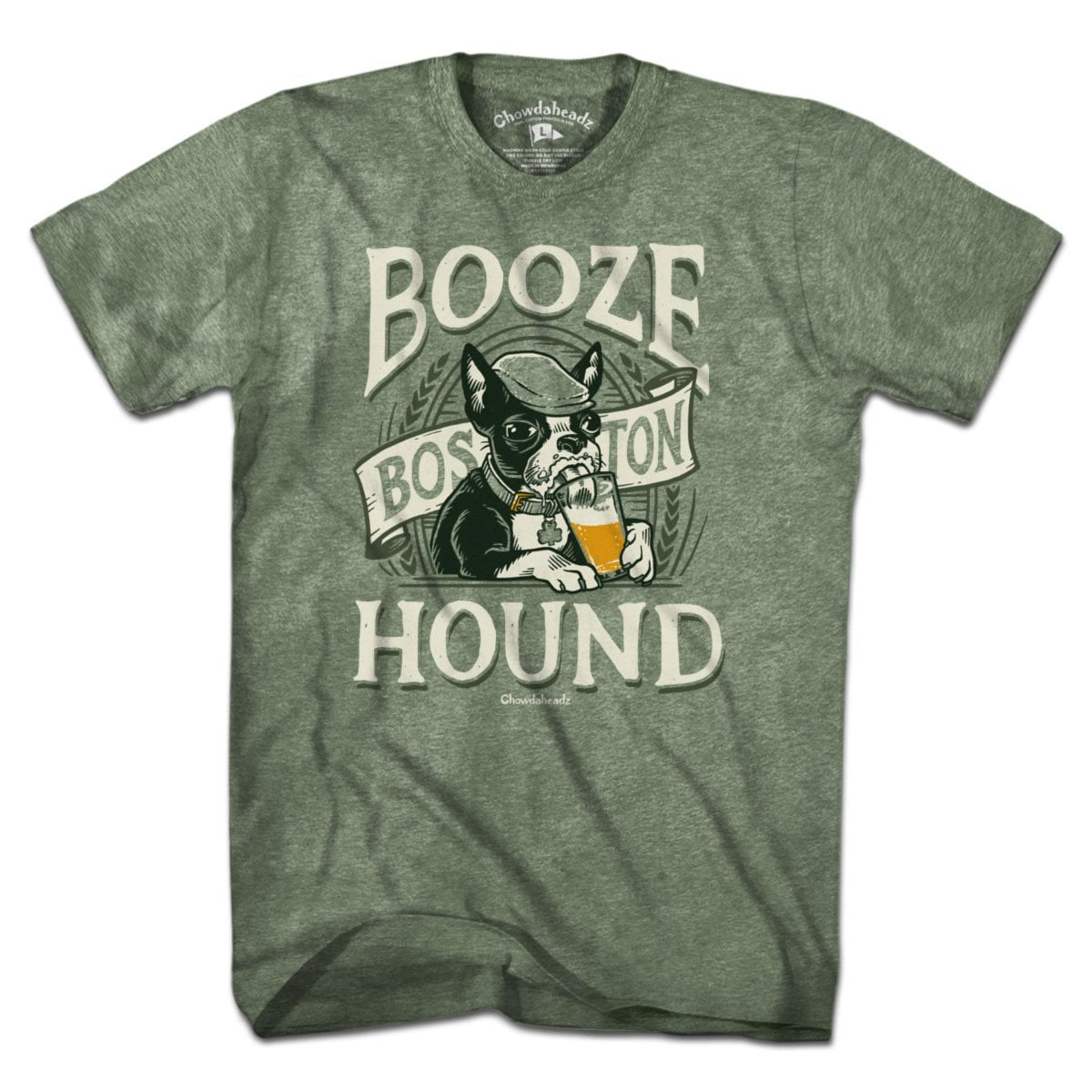 Boston Booze Hound T-Shirt - Chowdaheadz