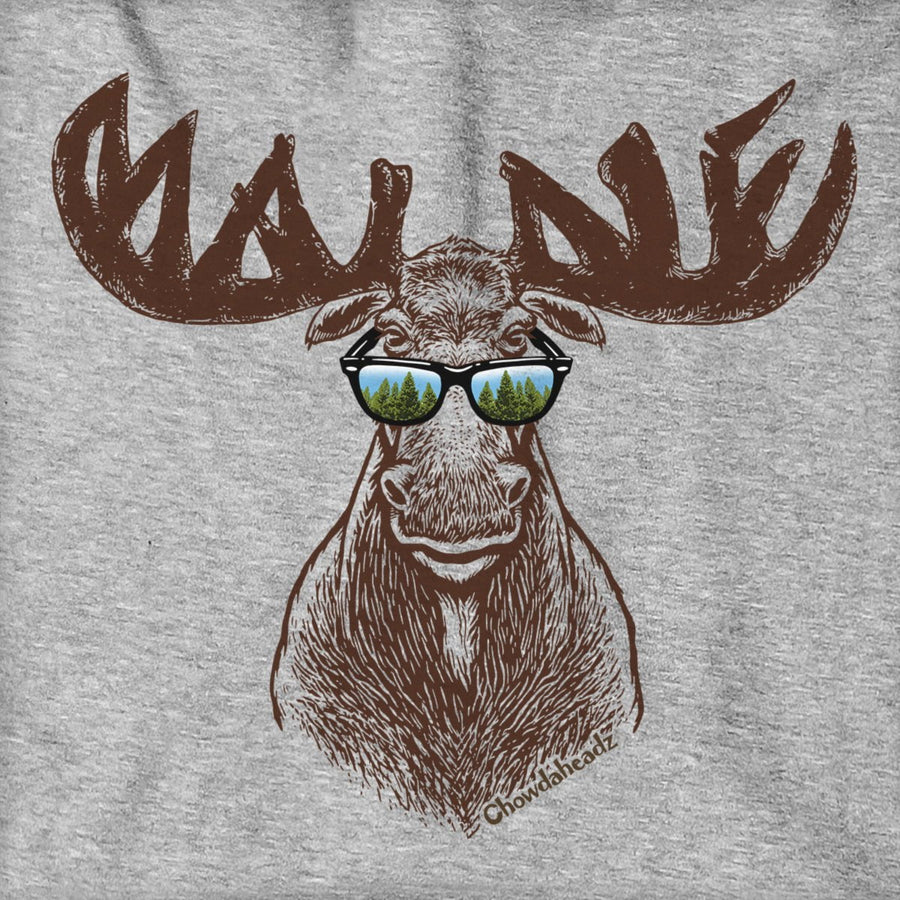 Cool Maine Moose Hoodie - Chowdaheadz
