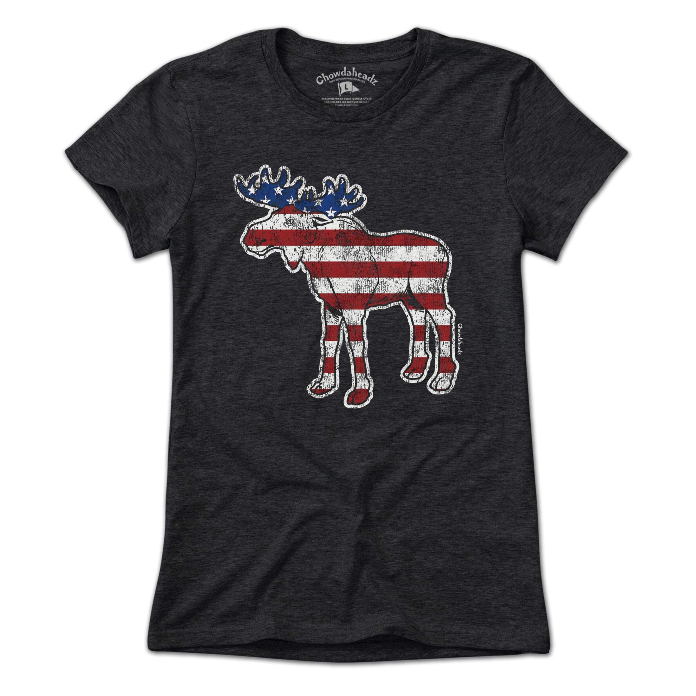 Merica Moose T-Shirt - Chowdaheadz