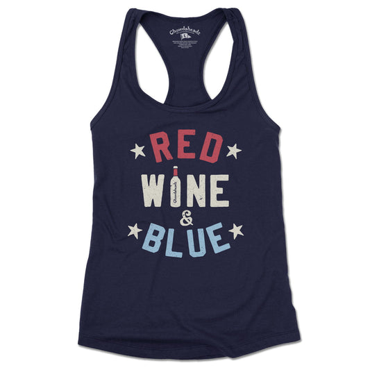 Red Wine and Blue Women's Tank Top - Chowdaheadz
