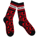 Maine Buffalo Plaid Crew Socks - Chowdaheadz