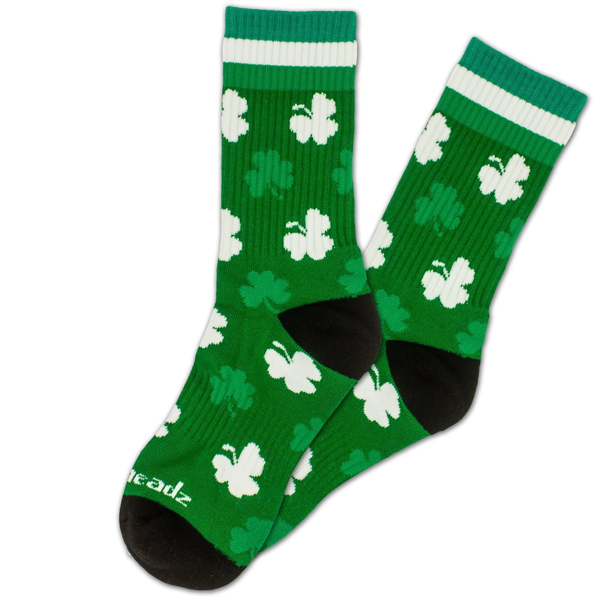 Irish Shamrock Toss Crew Socks - Chowdaheadz