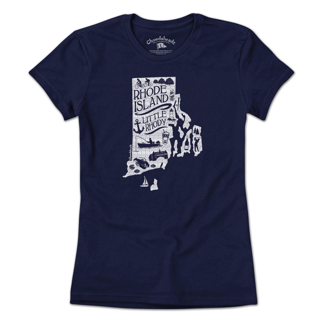 Rhode Island Little Rhody T-Shirt - Chowdaheadz