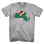 Santa Hat Massachusetts T-Shirt - Chowdaheadz