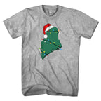 Santa Hat Maine T-Shirt - Chowdaheadz