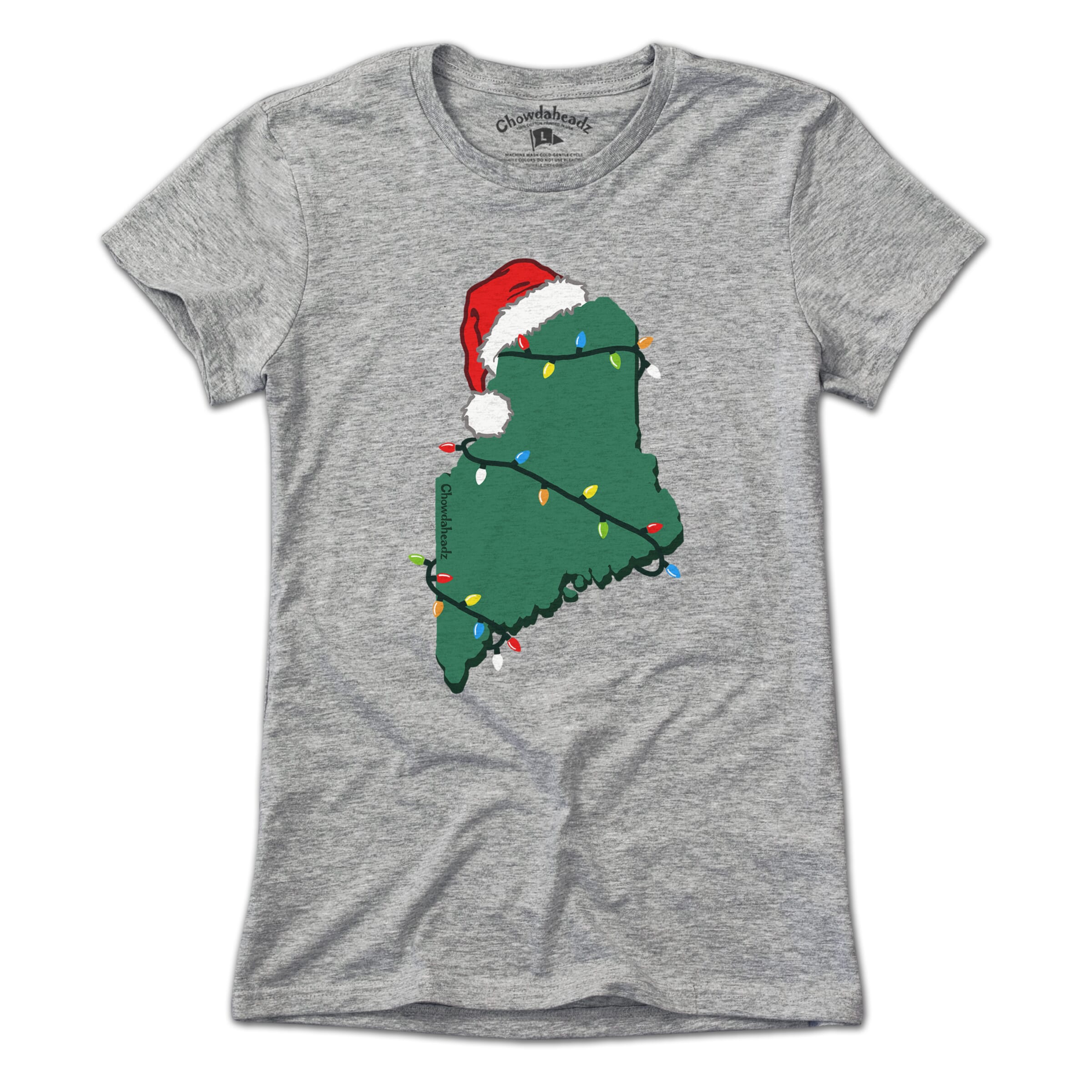 Santa Hat Maine T-Shirt - Chowdaheadz