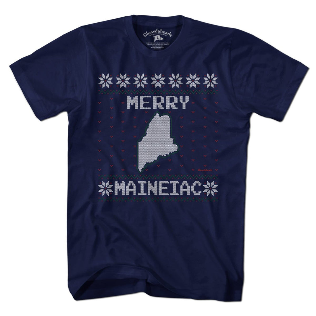 Merry Maineiac Holiday T-Shirt - Chowdaheadz