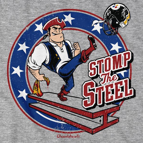 Stomp The Steel New England T-Shirt - Chowdaheadz