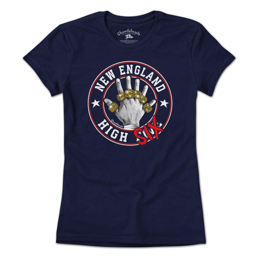 New England High Six T-Shirt - Chowdaheadz