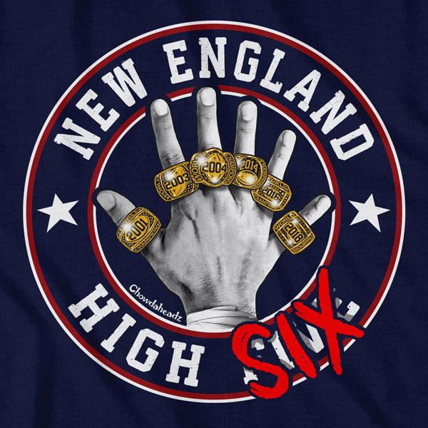 New England High Six T-Shirt - Chowdaheadz