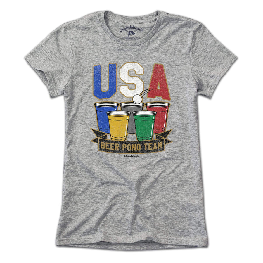 USA Beer Pong T-Shirt - Chowdaheadz