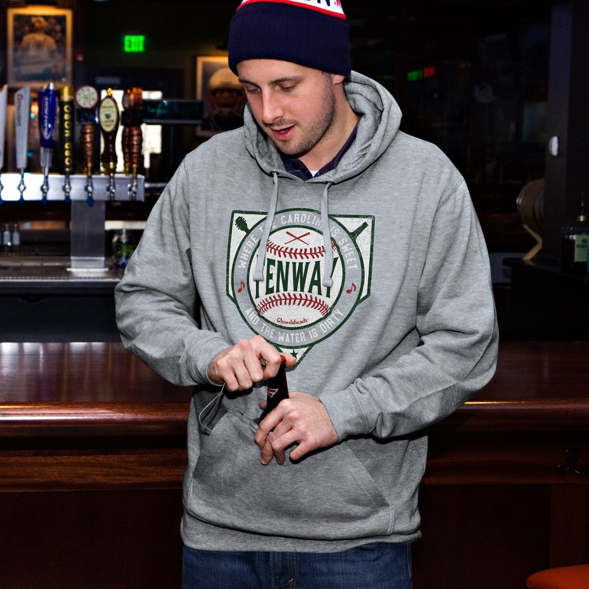 Sweet Caroline Dirty Water Fenway Tailgater Hoodie - Chowdaheadz