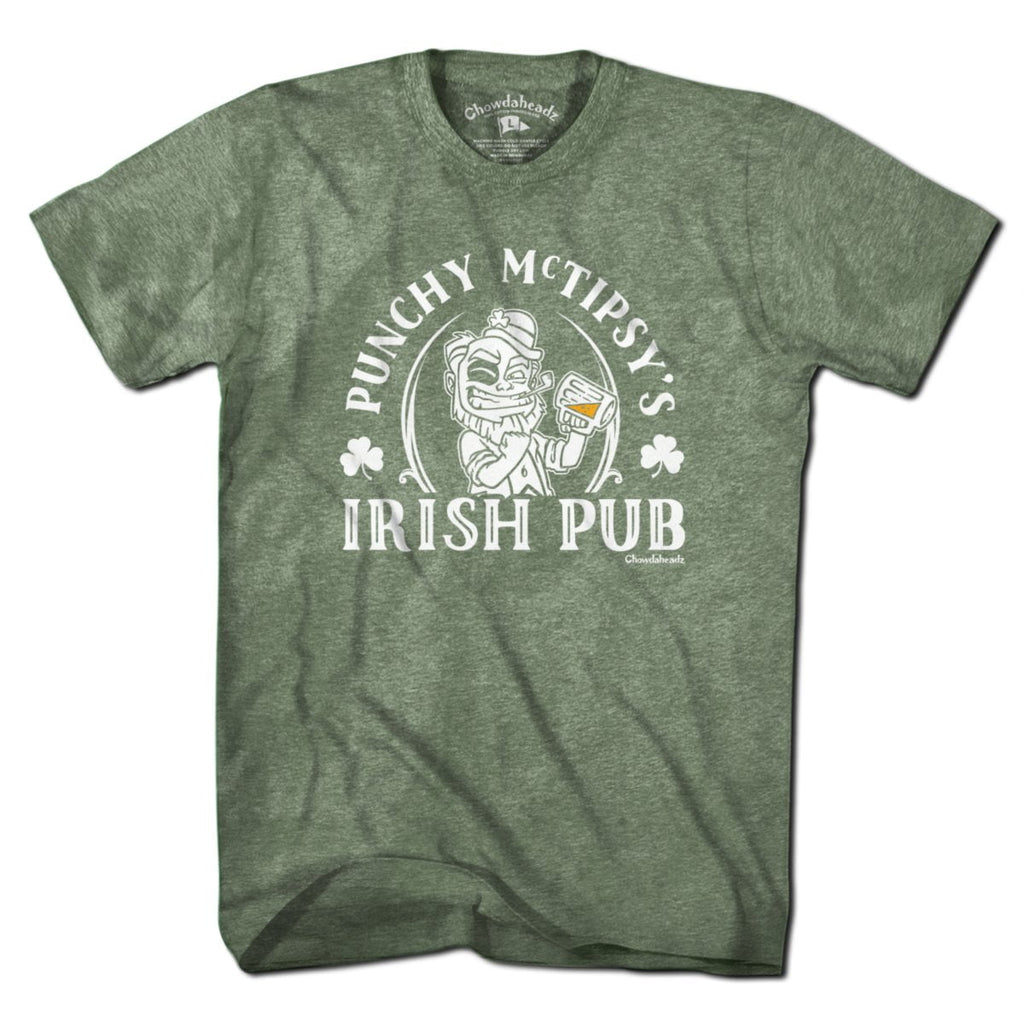 Punchy McTipsy's Irish Pub T-Shirt - Chowdaheadz