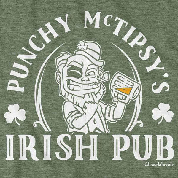 Punchy McTipsy's Irish Pub T-Shirt - Chowdaheadz