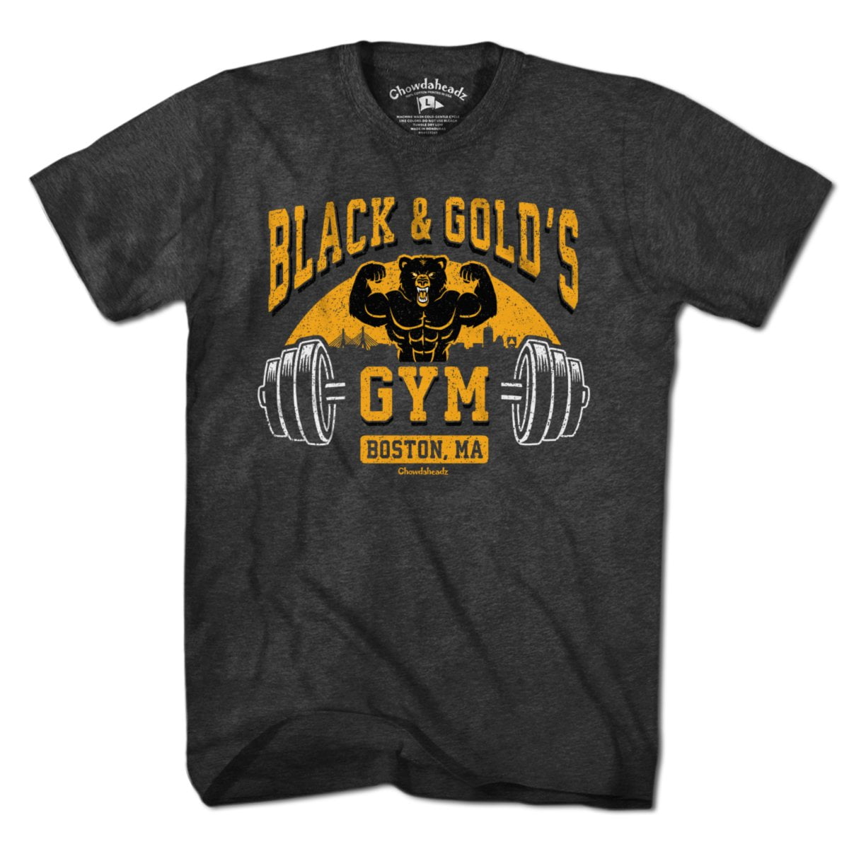 Black & Gold's Gym T-Shirt - Chowdaheadz