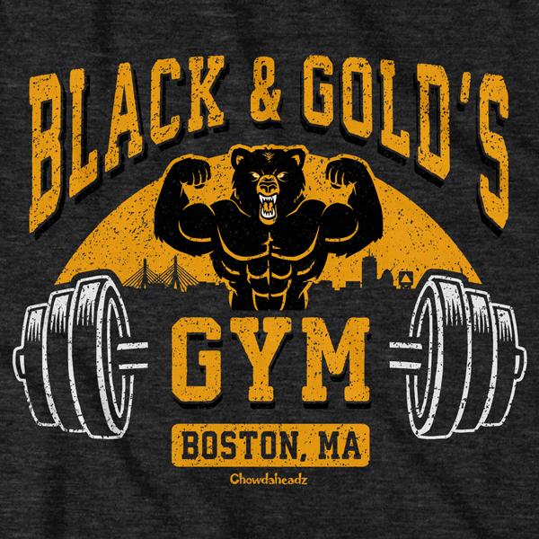 Black & Gold's Gym T-Shirt - Chowdaheadz