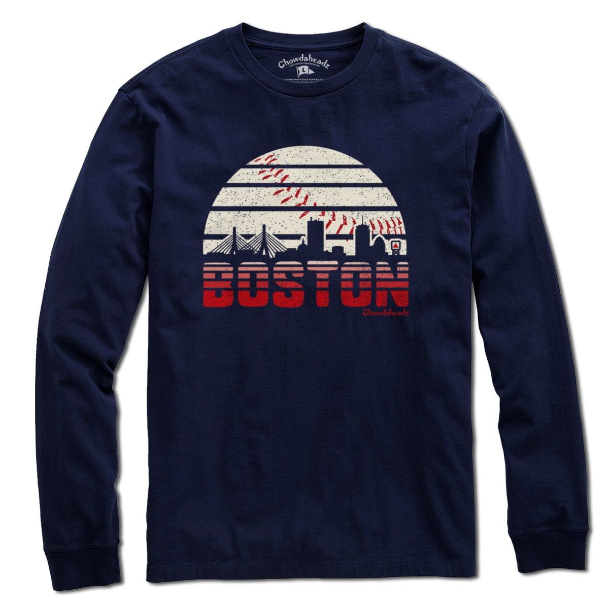 Boston Baseball Skyline T-Shirt - Chowdaheadz