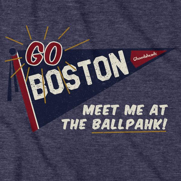 Go Boston Retro Banner T-Shirt - Chowdaheadz