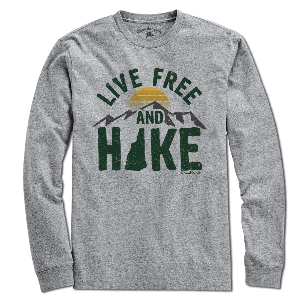 Live Free and Hike T-Shirt - Chowdaheadz