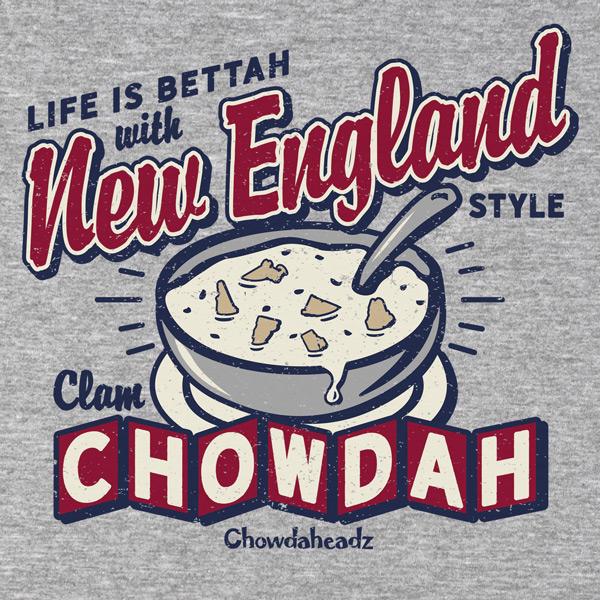 New England Clam Chowdah T-Shirt - Chowdaheadz