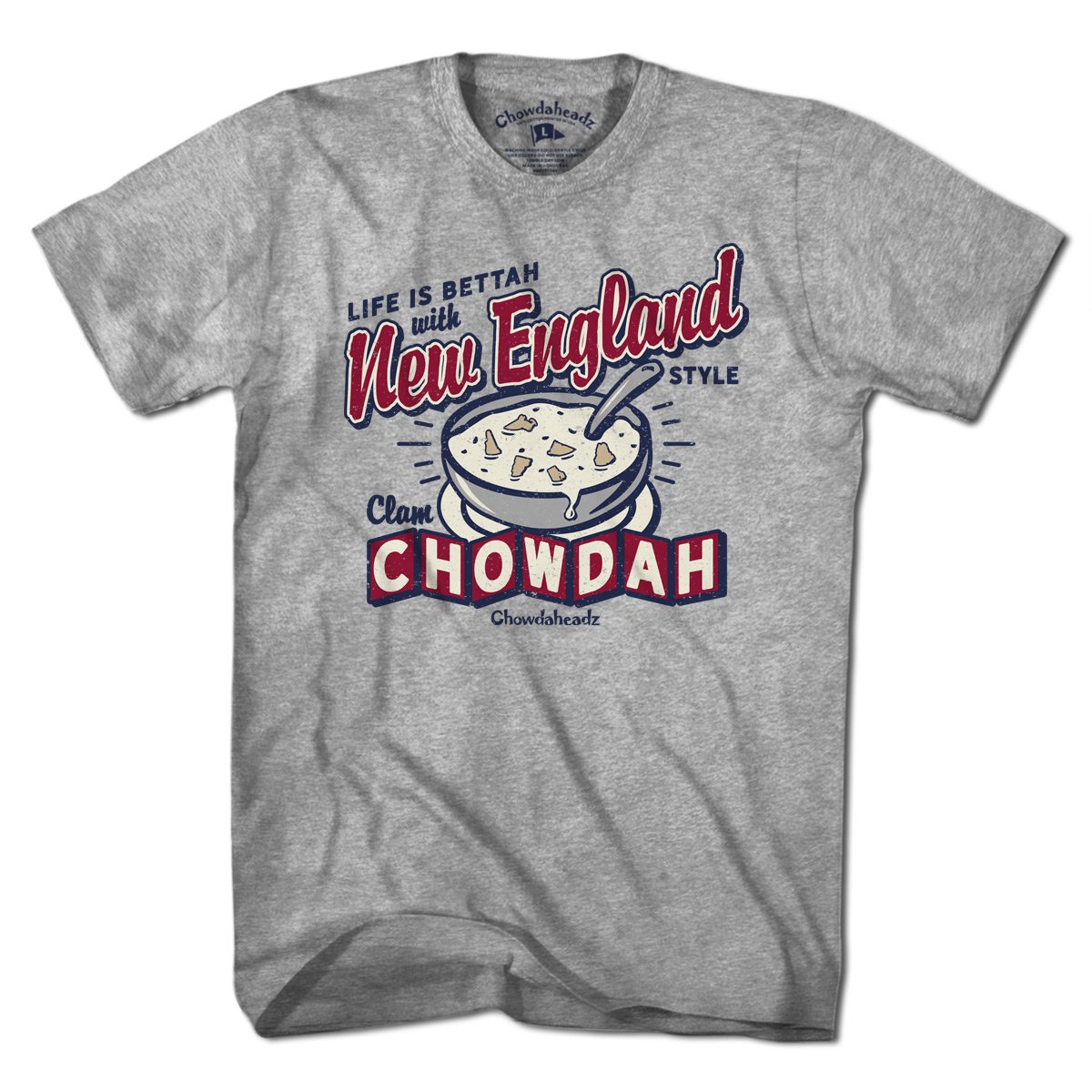 New England Clam Chowdah T-Shirt - Chowdaheadz