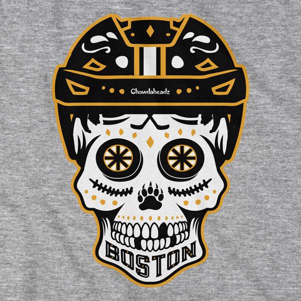 Boston Black & Gold Dead Head T-Shirt - Chowdaheadz