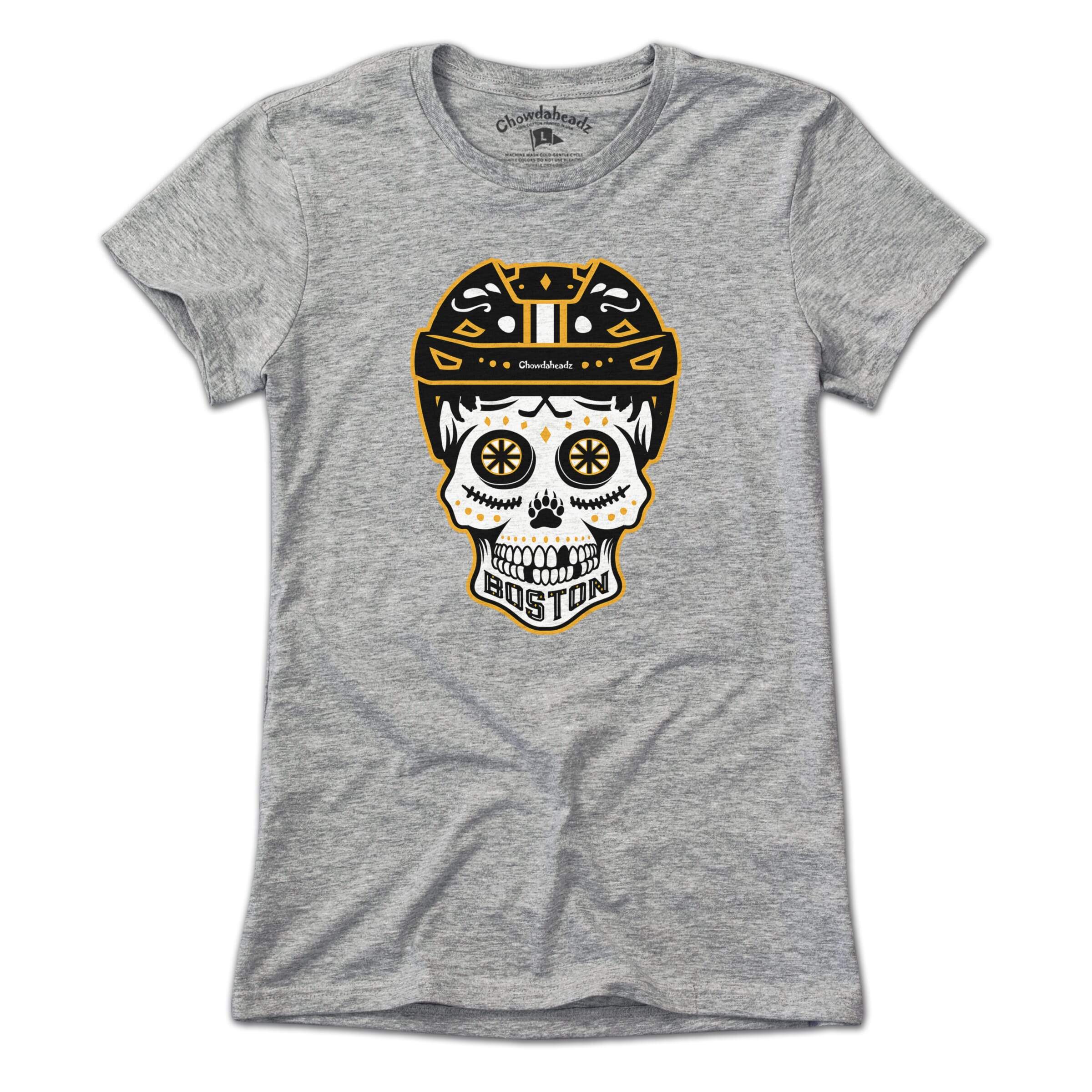 Boston Black & Gold Dead Head T-Shirt - Chowdaheadz