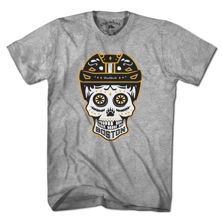 Boston Black & Gold Dead Head T-Shirt - Chowdaheadz