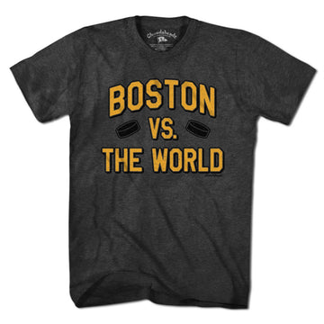 Boston vs The World Hockey T-Shirt - Chowdaheadz