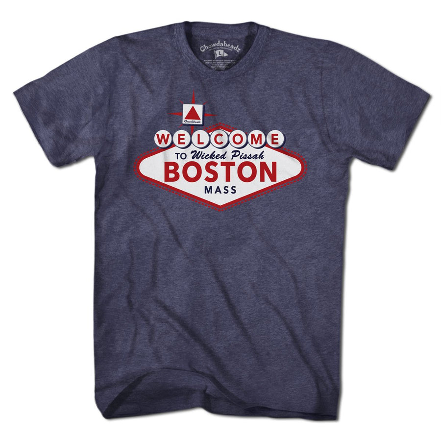 Welcome to Boston Sign T-Shirt – Chowdaheadz