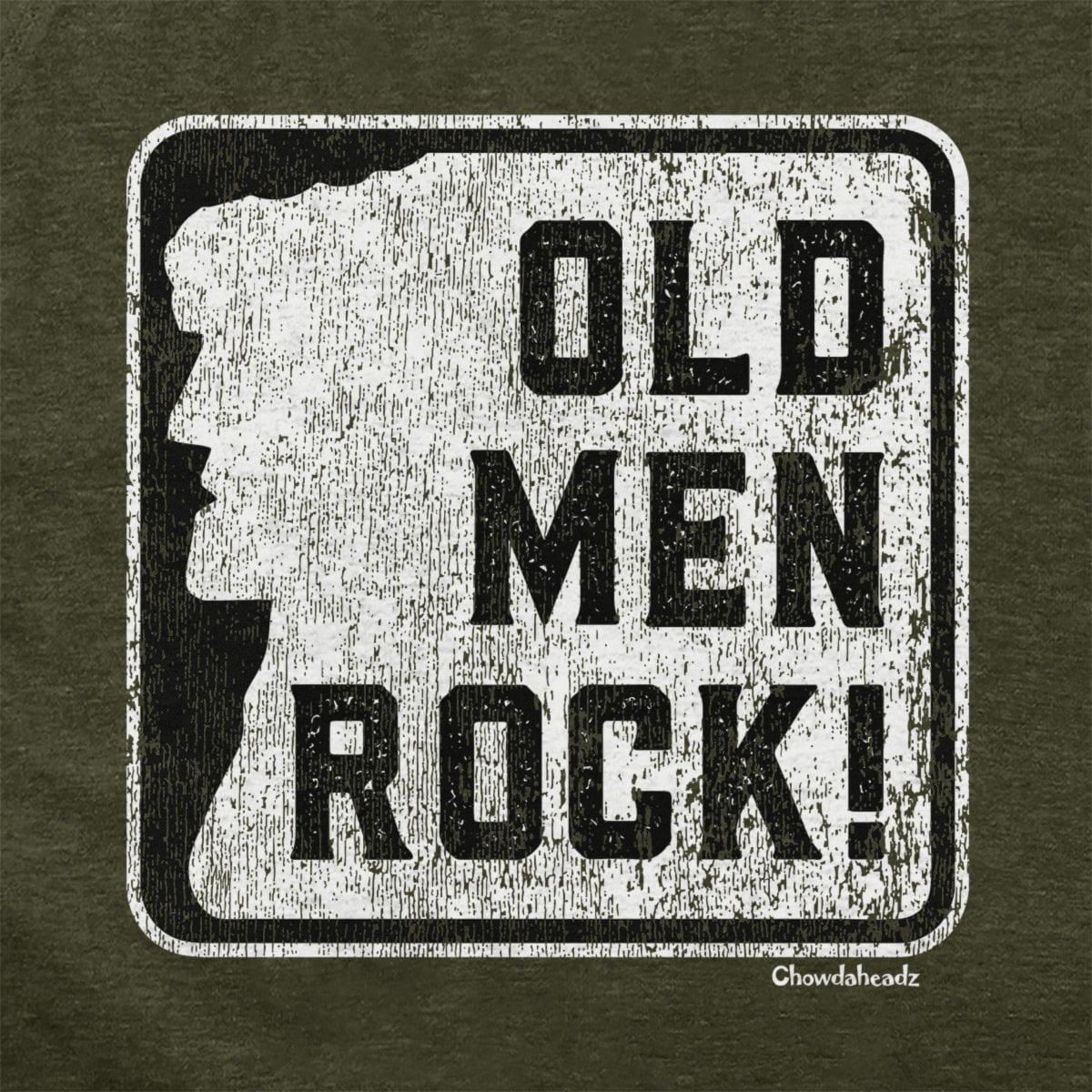Old Men Rock Sign Hoodie - Chowdaheadz