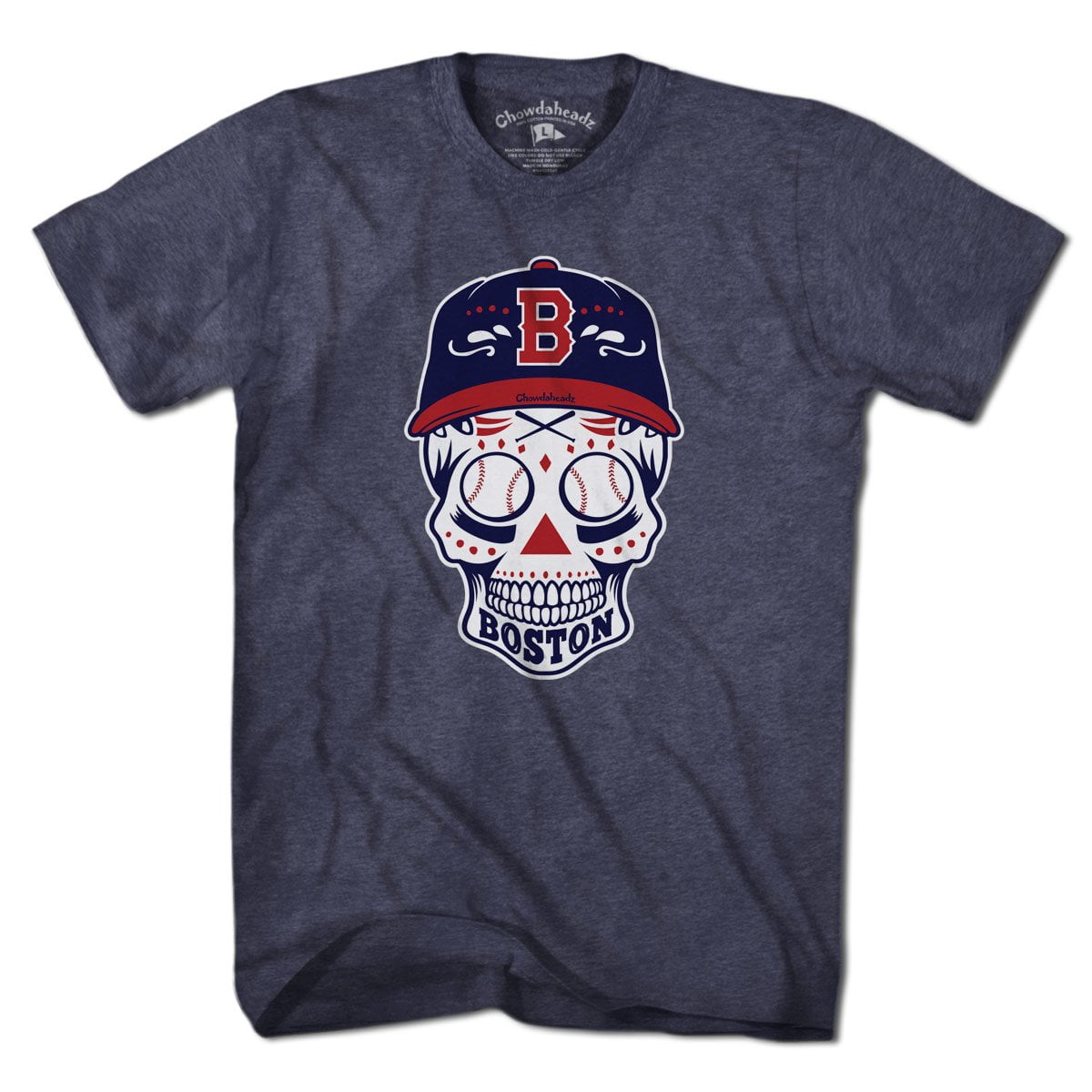 Boston Baseball Dead Head T-Shirt - Chowdaheadz