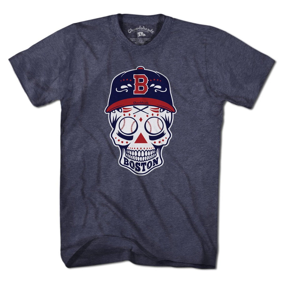 Boston Baseball Dead Head T-Shirt - Chowdaheadz