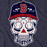 Boston Baseball Dead Head T-Shirt - Chowdaheadz