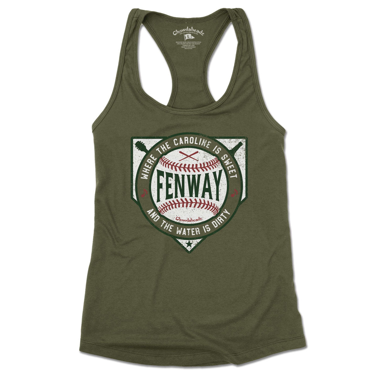 Sweet Caroline Dirty Water Fenway Women's Tank Top - Chowdaheadz