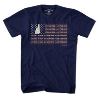 New Hampshire Live Free or Die Flag T-Shirt - Chowdaheadz