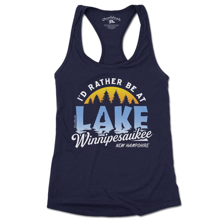 I'd Rather Be at Lake Winnipesaukee Women's Tank Top - Chowdaheadz