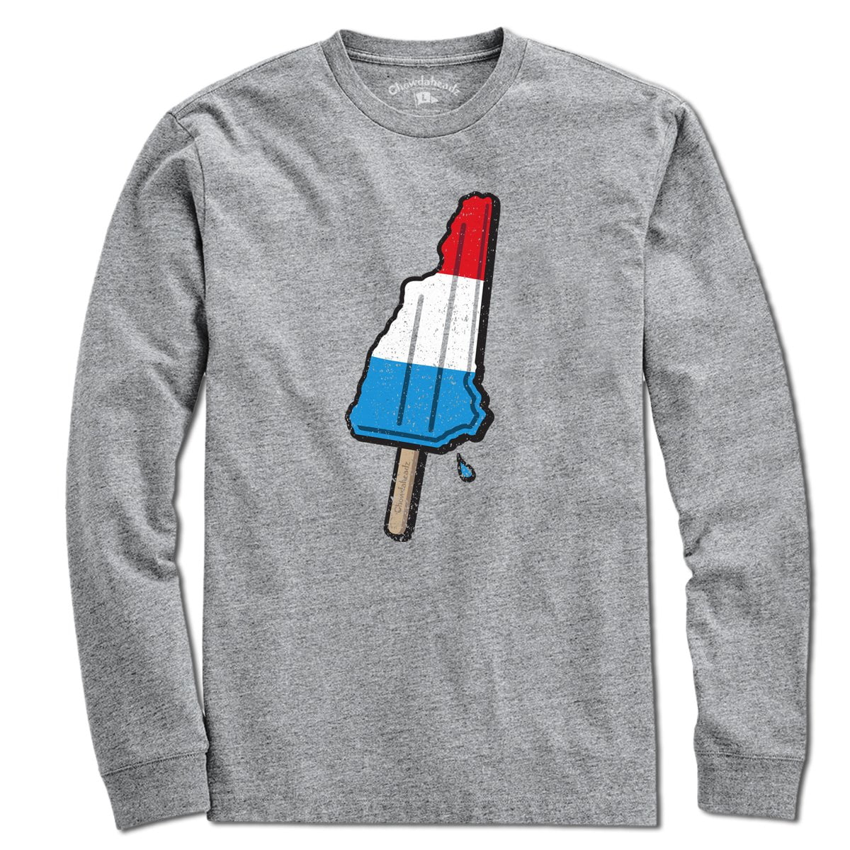 NH Patriotic Popsicle t-shirt in alternate colorway — NH July 4th gift