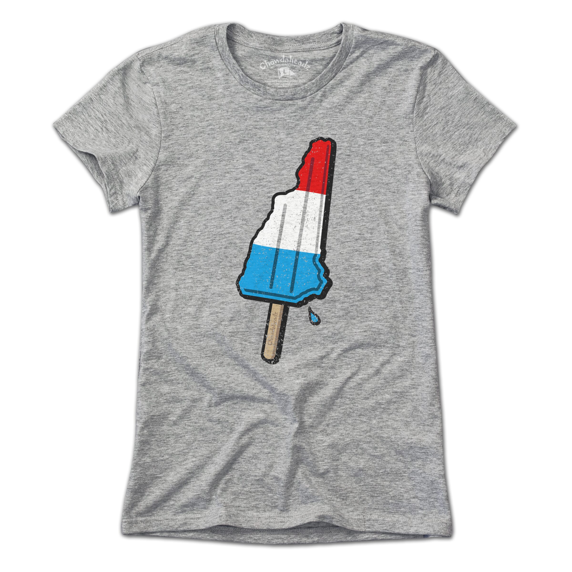 New Hampshire Patriotic Popsicle T-Shirt - Chowdaheadz