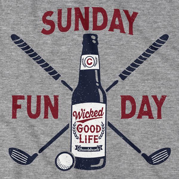 Sunday Funday Golf T-shirt - Chowdaheadz