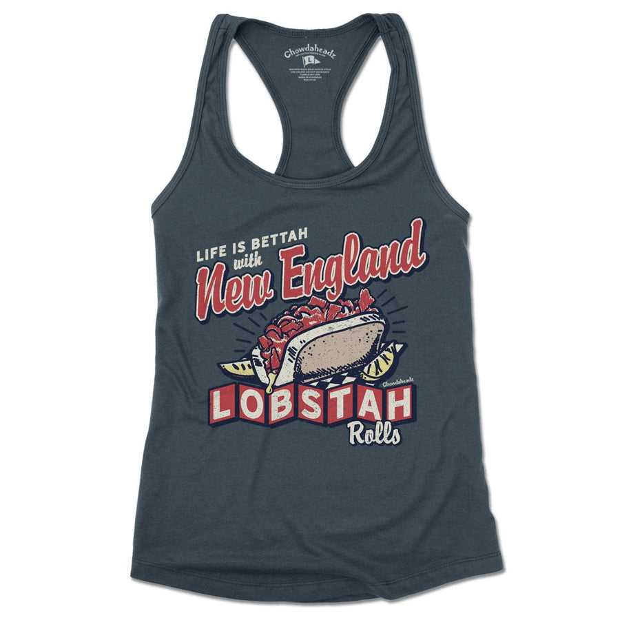 New England Lobstah Rolls Women's Tank Top - Chowdaheadz
