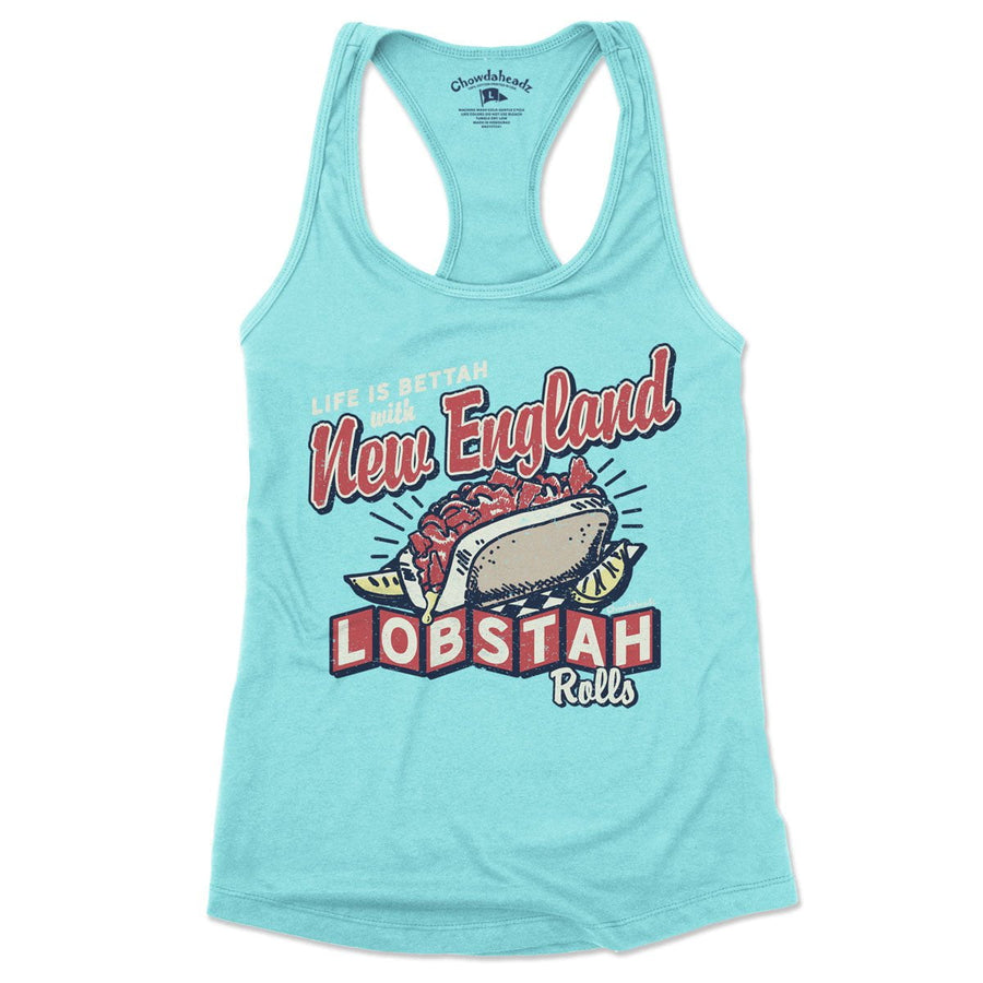 New England Lobstah Rolls Women's Tank Top - Chowdaheadz