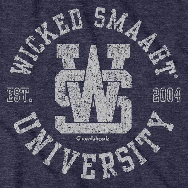 Wicked Smaaht University Circle Logo T-Shirt - Chowdaheadz