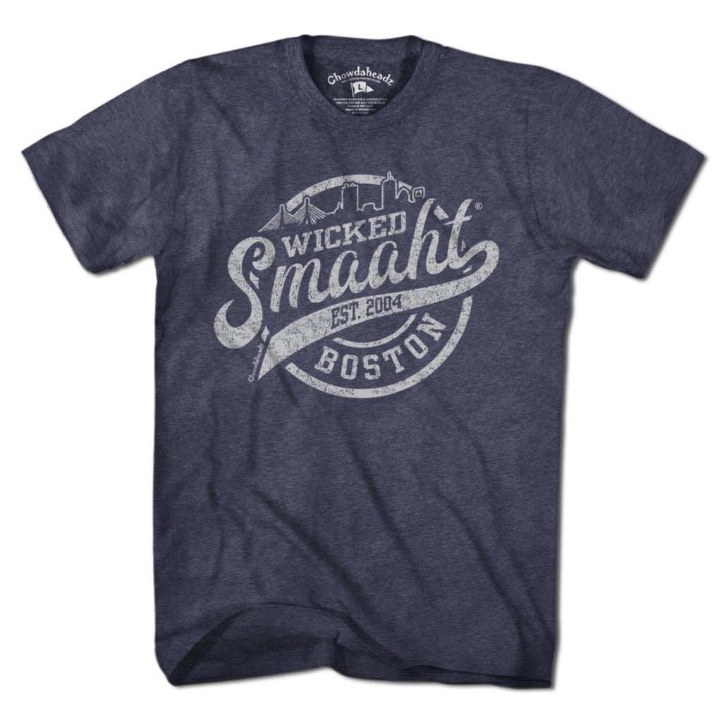 Wicked Smaaht Boston Skyline T-Shirt - Chowdaheadz