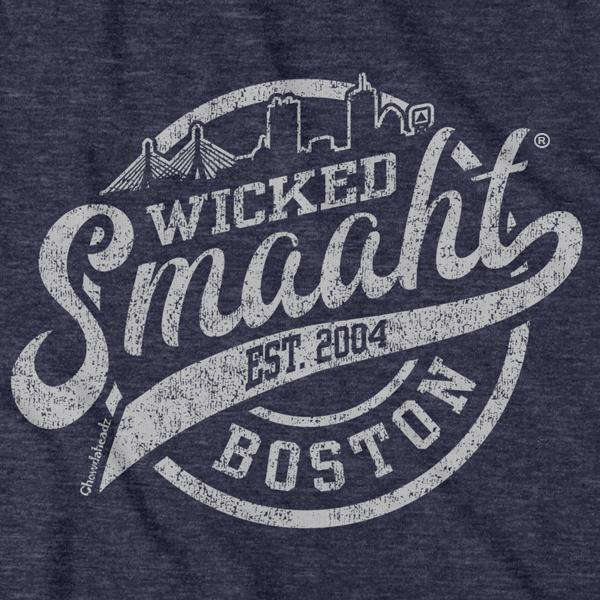 Wicked Smaaht Boston Skyline T-Shirt - Chowdaheadz
