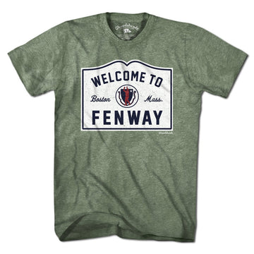 Welcome To Fenway Sign T-Shirt - Chowdaheadz